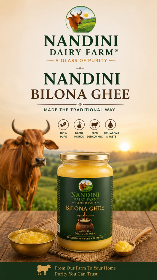 Nandini Dairy Farm – Premium Cow Ghee & Bilona Ghee