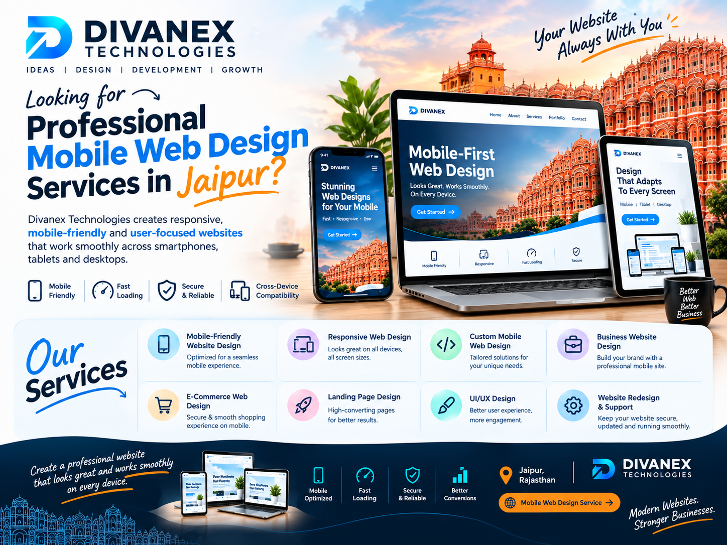 Professional Mobile Web Design Services in Jaipur