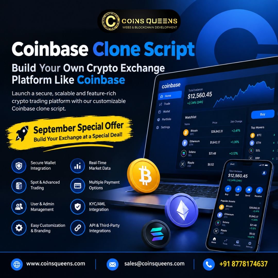 Coinbase Clone Script – Special Offer to Launch Your Crypto Exchange