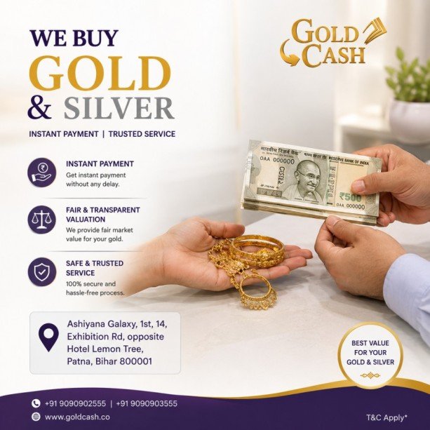 Sell Gold for Cash in Patna – Gold Cash Limited
