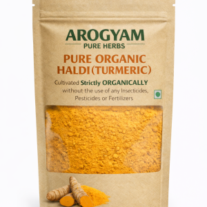 Arogyam Pure Herbs – Pure Organic Haldi (Turmeric) | No Chemicals | Best For Kitchen Use | Golden Milk | 400gm