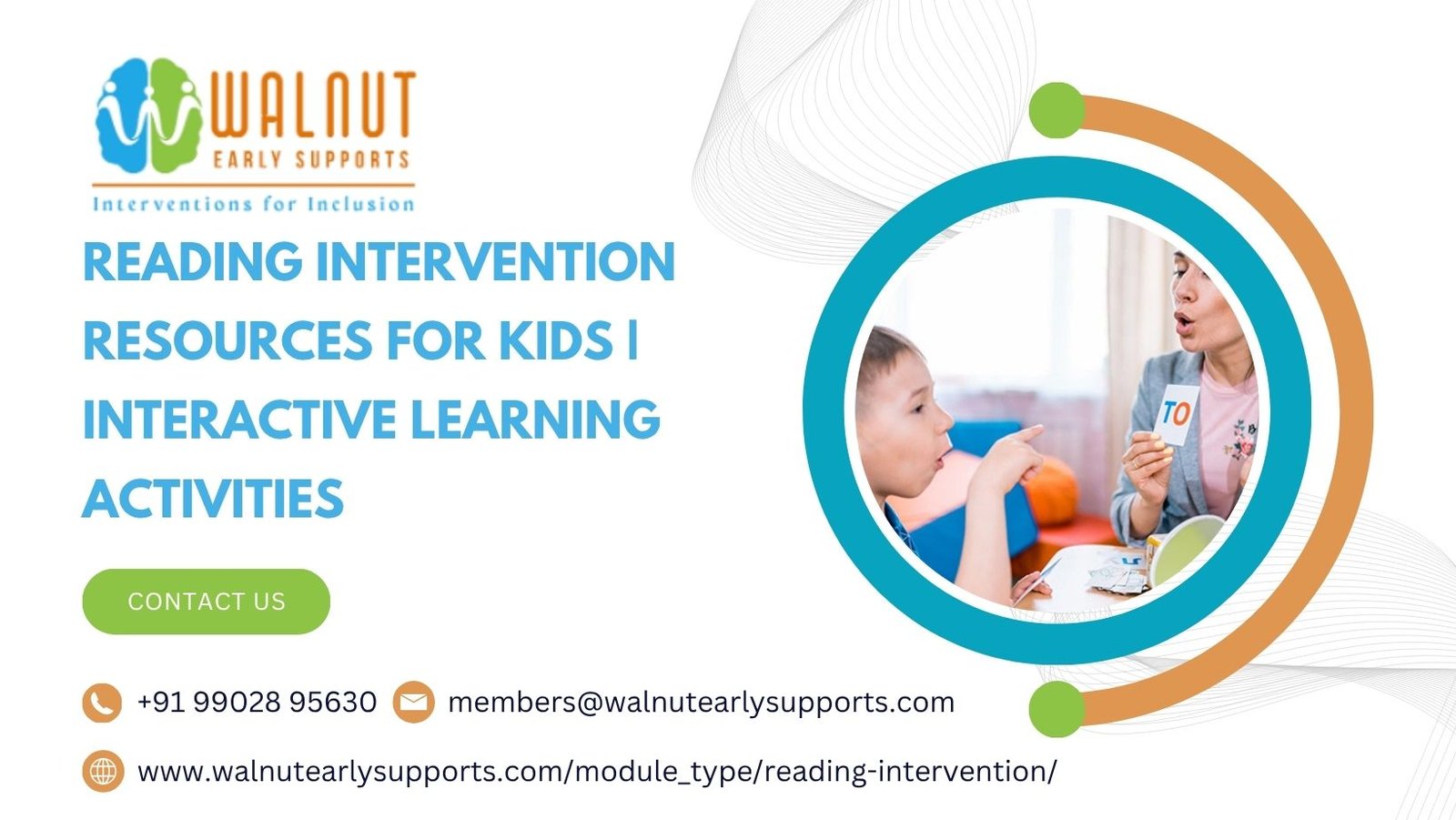 Reading Intervention Resources for Kids | Interactive Learning Activities | Walnut Early Supports