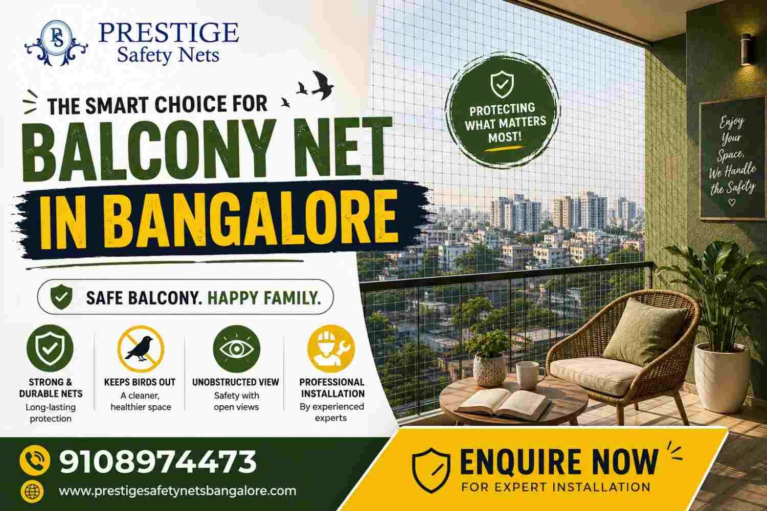 Quality Balcony Net in Bangalore for Safe Homes