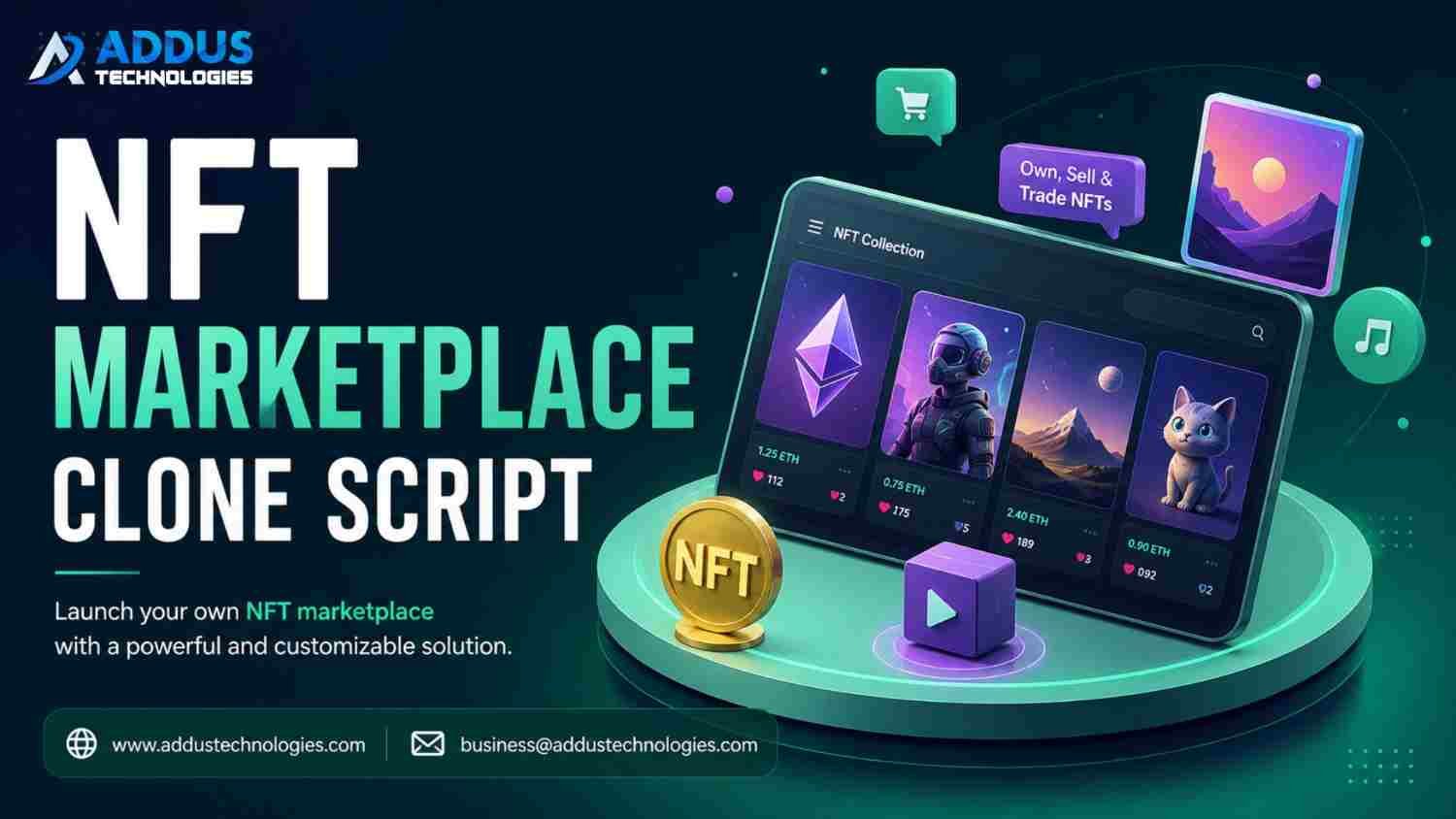 Leading NFT Marketplace Clone Script for Focused Market Growth