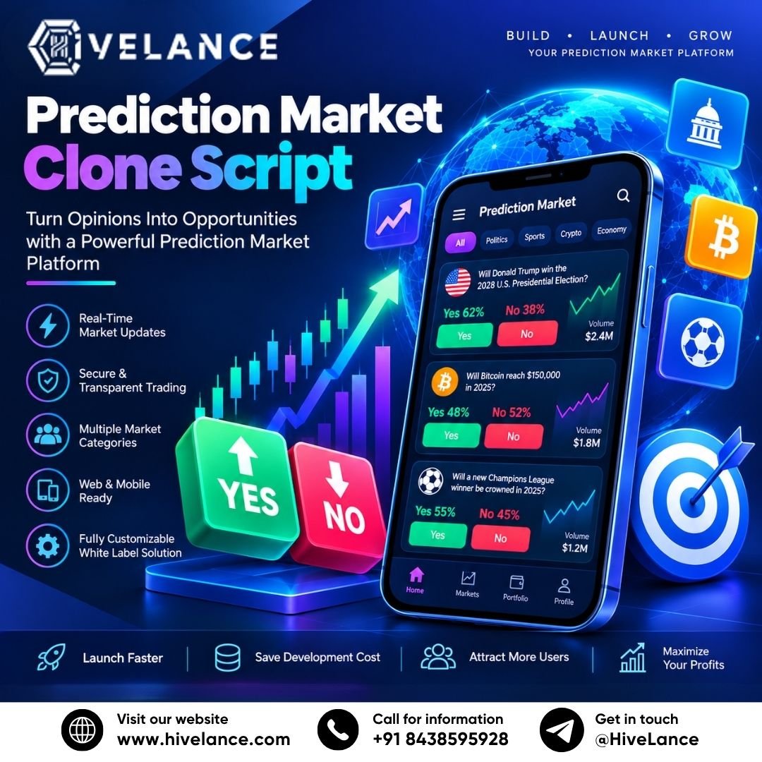 Prediction Market Clone Script: Build a Future-Ready Platform With Advanced Technology
