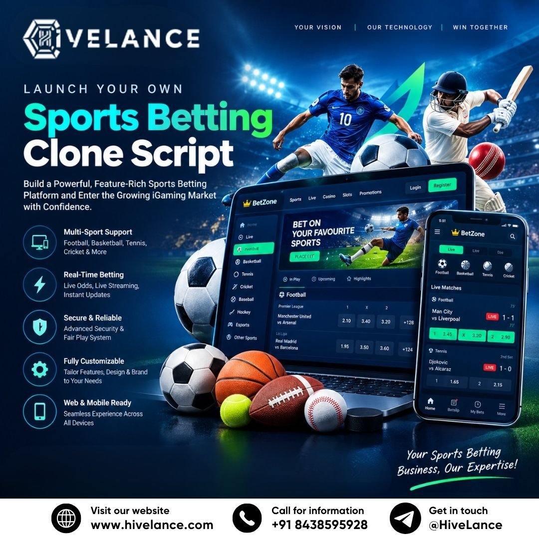Sports Betting Clone Script: Latest Technology, Live Betting, and Personalized User Experiences