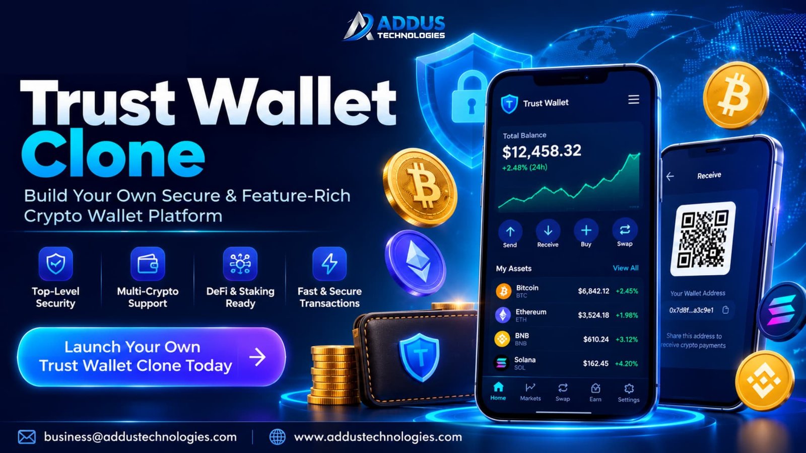 Trust Wallet Clone – Architecting a Multi-Chain Web3 Asset Management Layer
